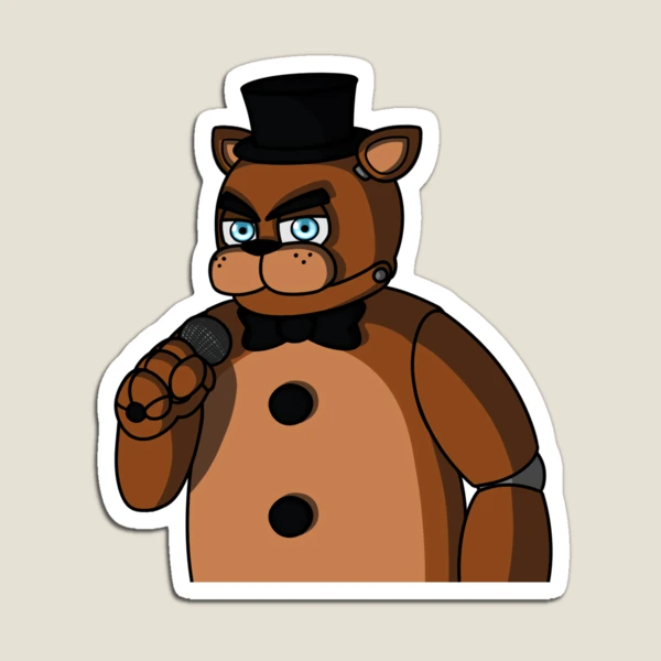 Freddy Fazbear Magnet for Sale by DragonessAnim