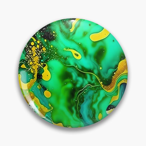 Item preview, Emerald Green Liquid Art designed and sold by celartinspire.