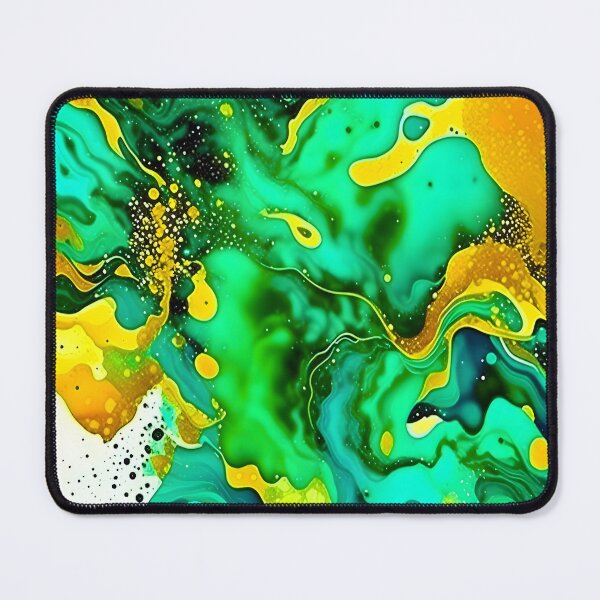 Item preview, Emerald Green Liquid Art designed and sold by celartinspire.