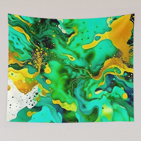 Item preview, Emerald Green Liquid Art designed and sold by celartinspire.