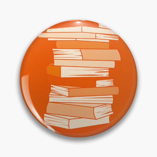 Item preview, Orange Aesthetic Stack of Books designed and sold by KWZCreates.
