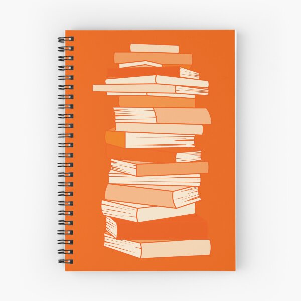 Item preview, Orange Aesthetic Stack of Books designed and sold by KWZCreates.