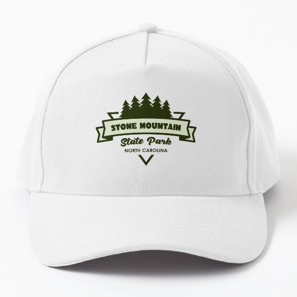 Stone Mountain State Park North Carolina Trees And Ribbon Baseball Cap
