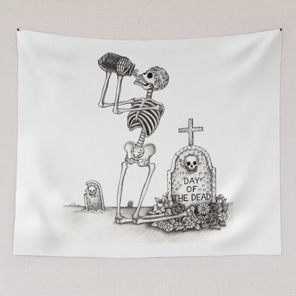 Item preview, Sugar skull celebration day of the dead. designed and sold by Jiwsurreal.