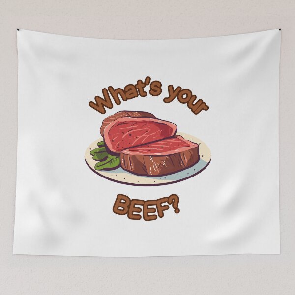 Item preview, What's your beef? - Funny designed and sold by Ghoof-Wear.
