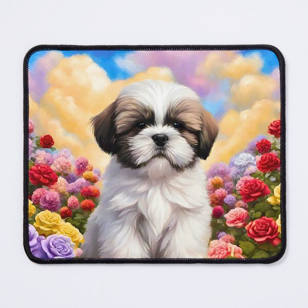 Item preview, Shi Tzu Puppy in New York Rose Garden designed and sold by Fredster1966.