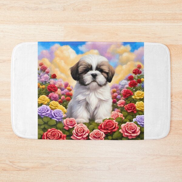 Item preview, Shi Tzu Puppy in New York Rose Garden designed and sold by Fredster1966.