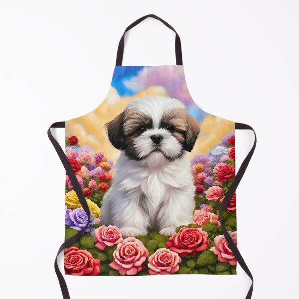 Item preview, Shi Tzu Puppy in New York Rose Garden designed and sold by Fredster1966.
