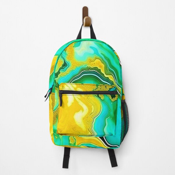 Item preview, Agate Emerald Green Liquid Painting Art designed and sold by celartinspire.