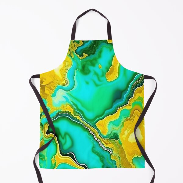 Item preview, Agate Emerald Green Liquid Painting Art designed and sold by celartinspire.