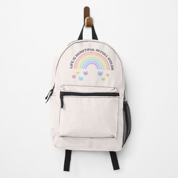 Item preview, Life is Beautiful in Full Color | Cute Colorful Bear Pastel Rainbow designed and sold by Kimochi-Shop.