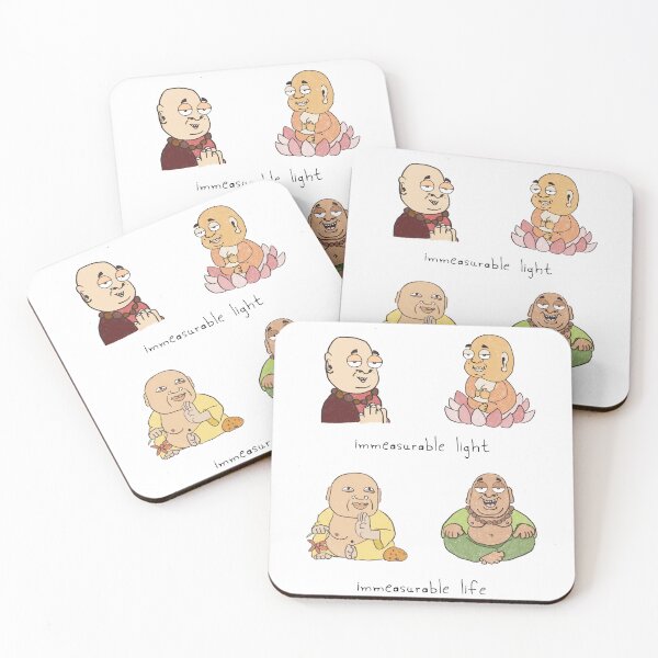 Item preview, Four Cartoon Monks  designed and sold by tad2toadshop.