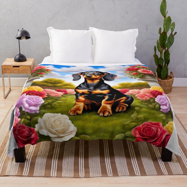 Item preview, Dachshund Puppy in New York Rose Garden designed and sold by Fredster1966.
