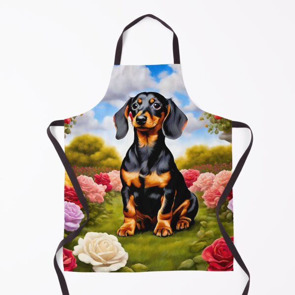 Item preview, Dachshund Puppy in New York Rose Garden designed and sold by Fredster1966.