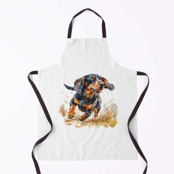 Item preview, Playful Dachshund Zooming Around the Yard: Whimsical Dog Art for Dachshund Lovers designed and sold by Mr-whiteBG.
