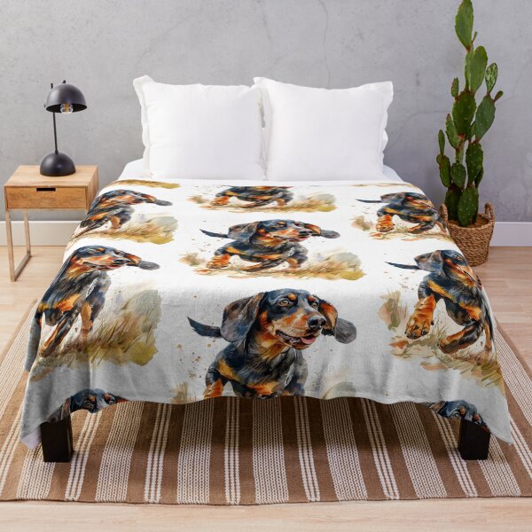 Item preview, Playful Dachshund Zooming Around the Yard: Whimsical Dog Art for Dachshund Lovers designed and sold by Mr-whiteBG.
