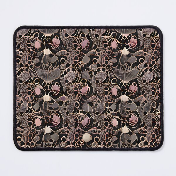 Item preview, Sea Shells Amidst Black and Pink Geometric Pattern designed and sold by MrKATORSKI.