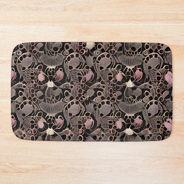 Item preview, Sea Shells Amidst Black and Pink Geometric Pattern designed and sold by MrKATORSKI.