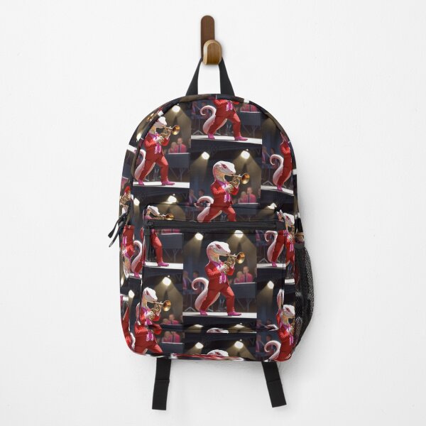 Item preview, White snake jazz trumpeter designed and sold by Artbellachi.