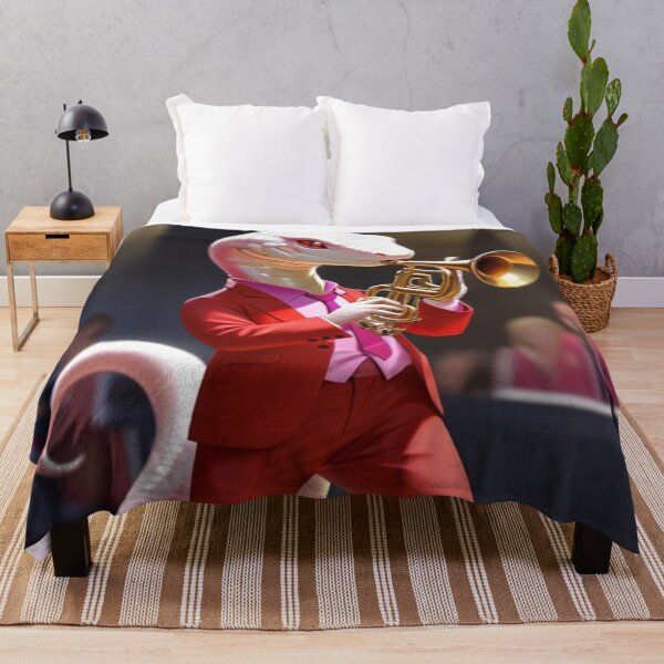 Item preview, White snake jazz trumpeter designed and sold by Artbellachi.