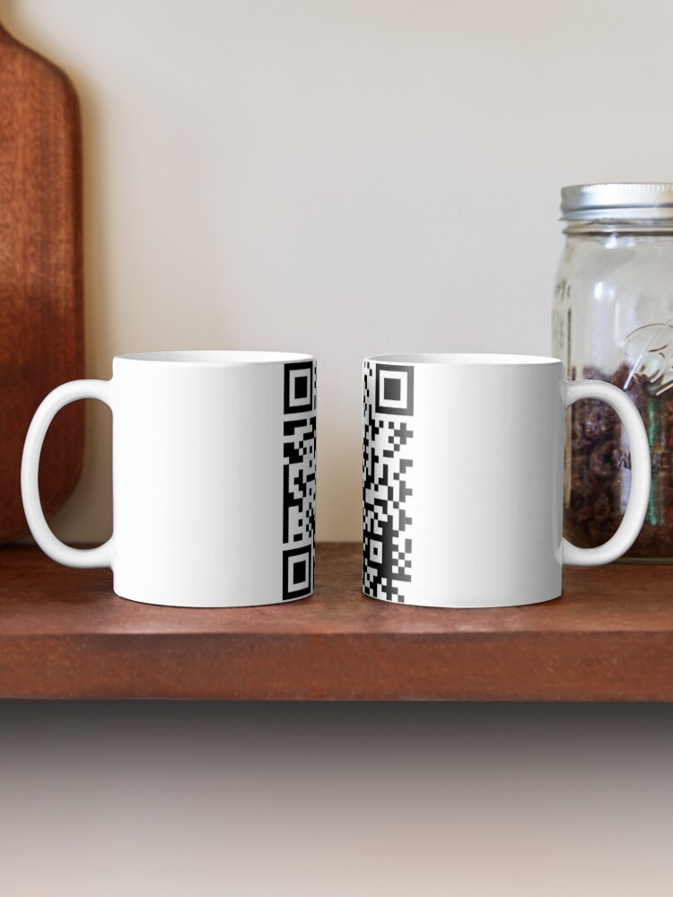 Rick Roll QR code' Two-Tone Mug