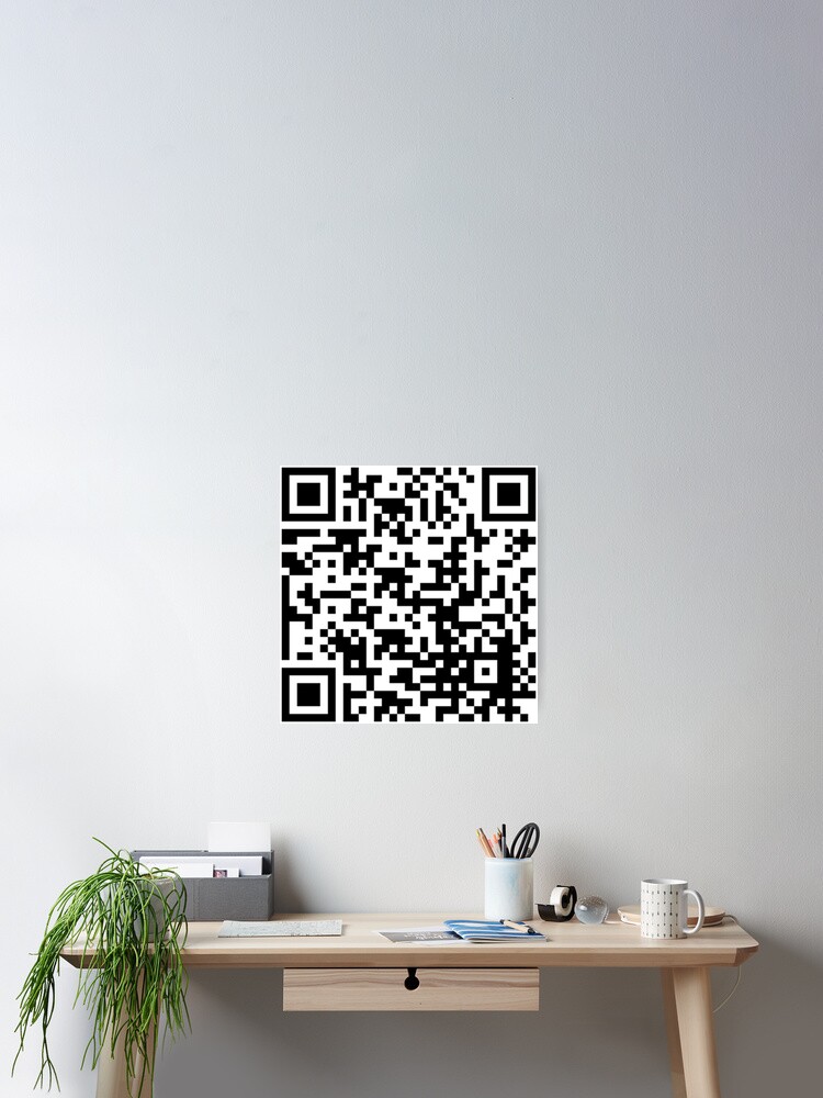 QR Code Rick Roll  Link Prank | Poster