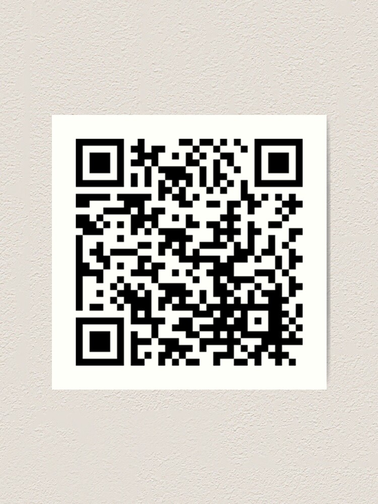 Rick Roll Link QR Code Postcard for Sale by magsdesigns