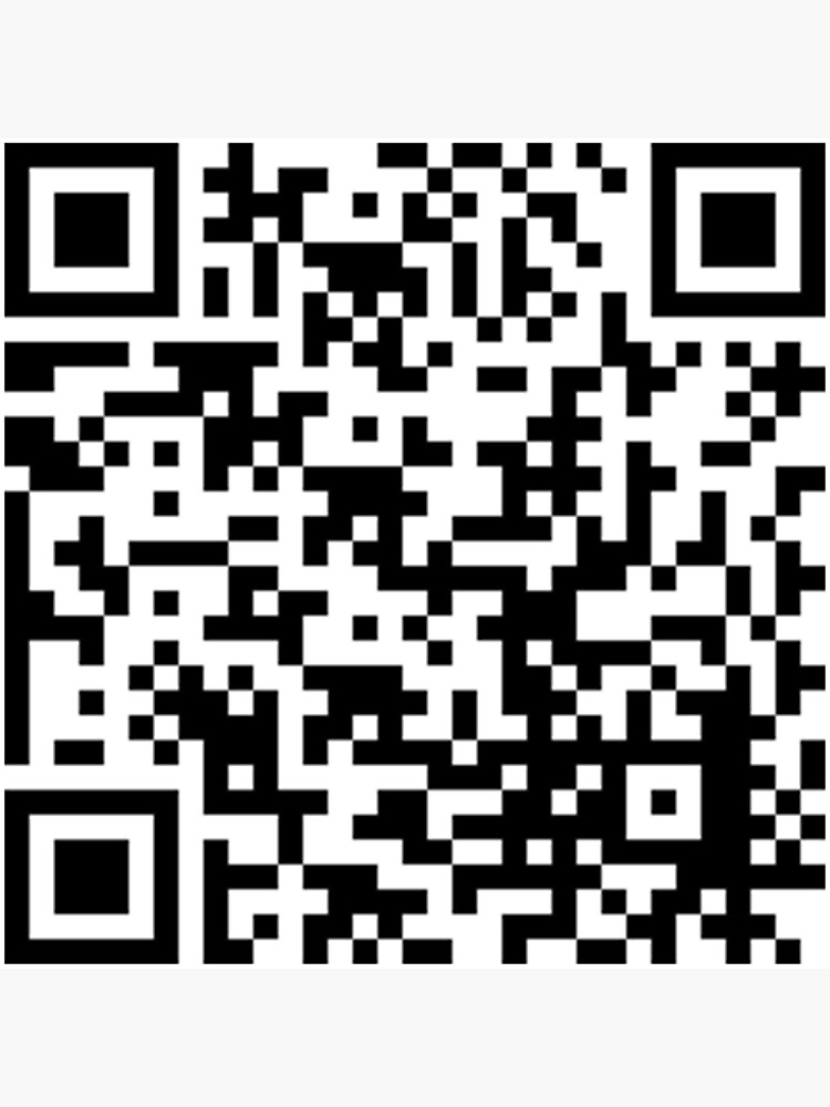 Rick Roll QR Code Prank Metal Print by Ally Says Hi - Pixels