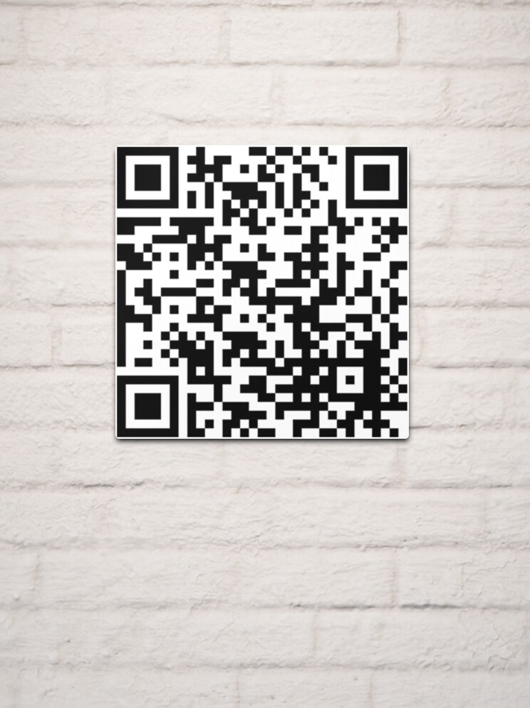 PATTERN Rickroll QR Code / Never Gonna Give You (Download Now) 