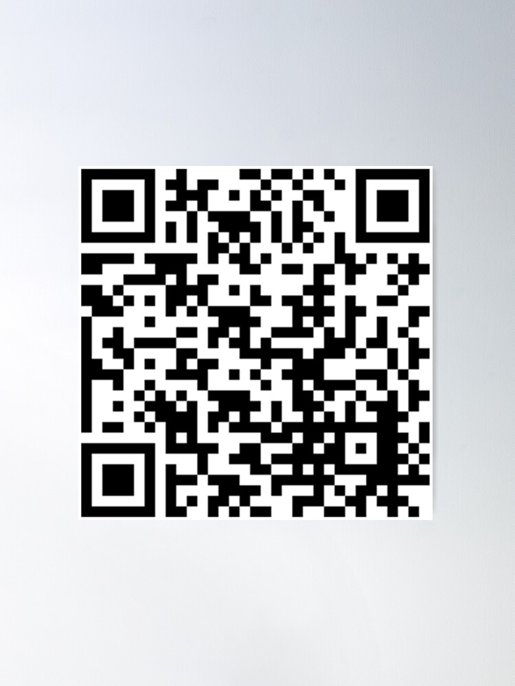 Rick Roll QR Code Small Pin for Sale by designsbykevin