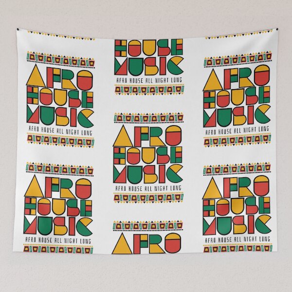 Item preview, AFRO HOUSE  - Cultured Font (Black) designed and sold by Discothreadz.