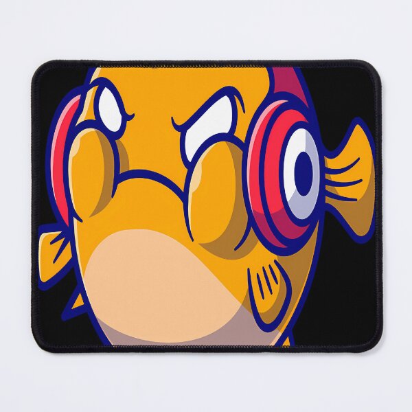 Item preview, Cute Puffer Fish Angry And Wearing Headphone designed and sold by BenjaminThiba.