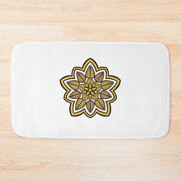 Item preview, Orangish Yellow themed Mandala Design designed and sold by ArchanaVA.