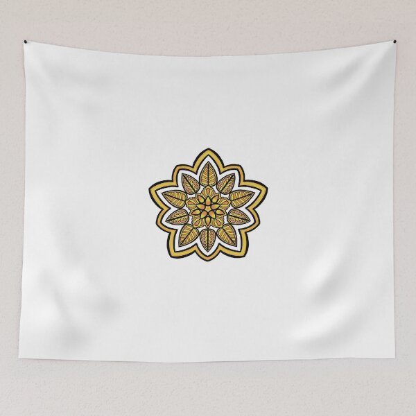 Item preview, Orangish Yellow themed Mandala Design designed and sold by ArchanaVA.