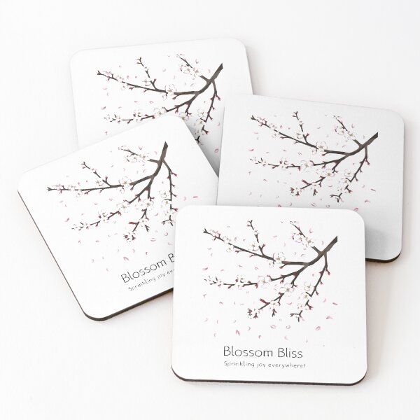 Item preview, BLOSSOM BLISS: Pink and White Cherry Blossoms on Brown Branches designed and sold by SplashTastic.