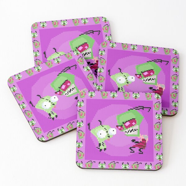 Item preview, Invader Zim and GIR designed and sold by Kamil Henri.