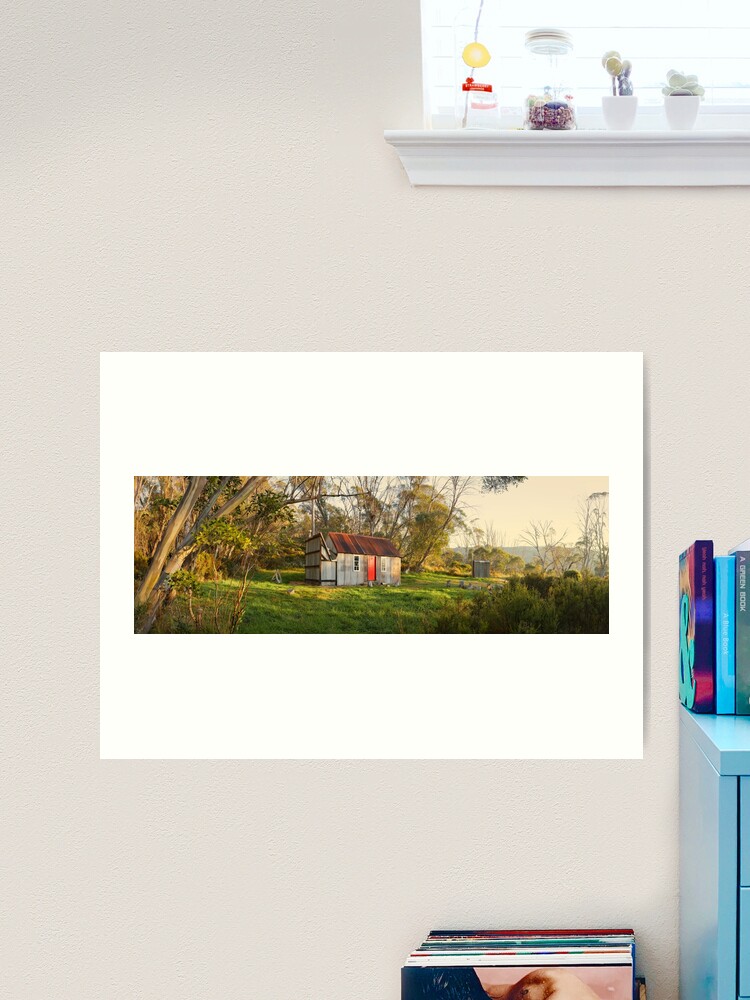 Thumbnail 2 of 3, Art Print, Horse Camp Hut, Kosciuszko National Park, New South Wales, Australia designed and sold by Chockstone.