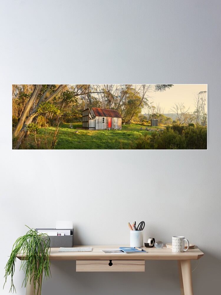 Thumbnail 2 of 3, Poster, Horse Camp Hut, Kosciuszko National Park, New South Wales, Australia designed and sold by Chockstone.