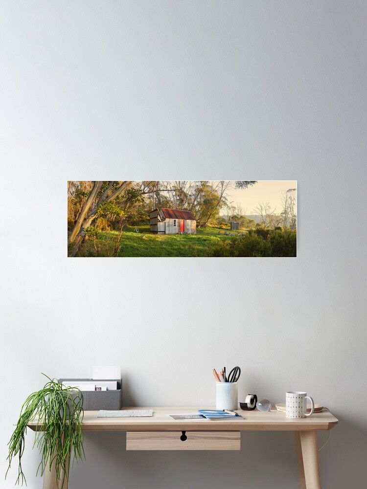 Thumbnail 2 of 3, Poster, Horse Camp Hut, Kosciuszko National Park, New South Wales, Australia designed and sold by Chockstone.