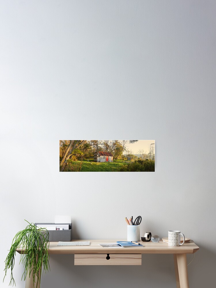 Thumbnail 2 of 3, Poster, Horse Camp Hut, Kosciuszko National Park, New South Wales, Australia designed and sold by Chockstone.