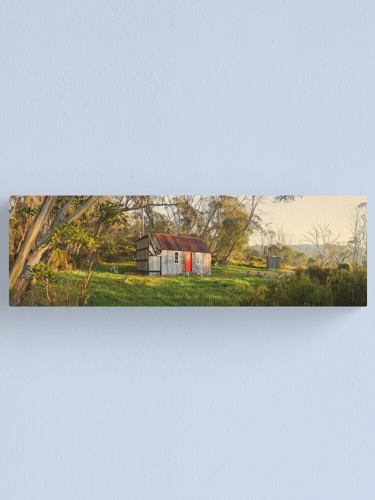 Thumbnail 1 of 3, Canvas Print, Horse Camp Hut, Kosciuszko National Park, New South Wales, Australia designed and sold by Chockstone.