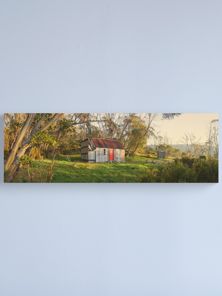 Thumbnail 1 of 3, Canvas Print, Horse Camp Hut, Kosciuszko National Park, New South Wales, Australia designed and sold by Chockstone.