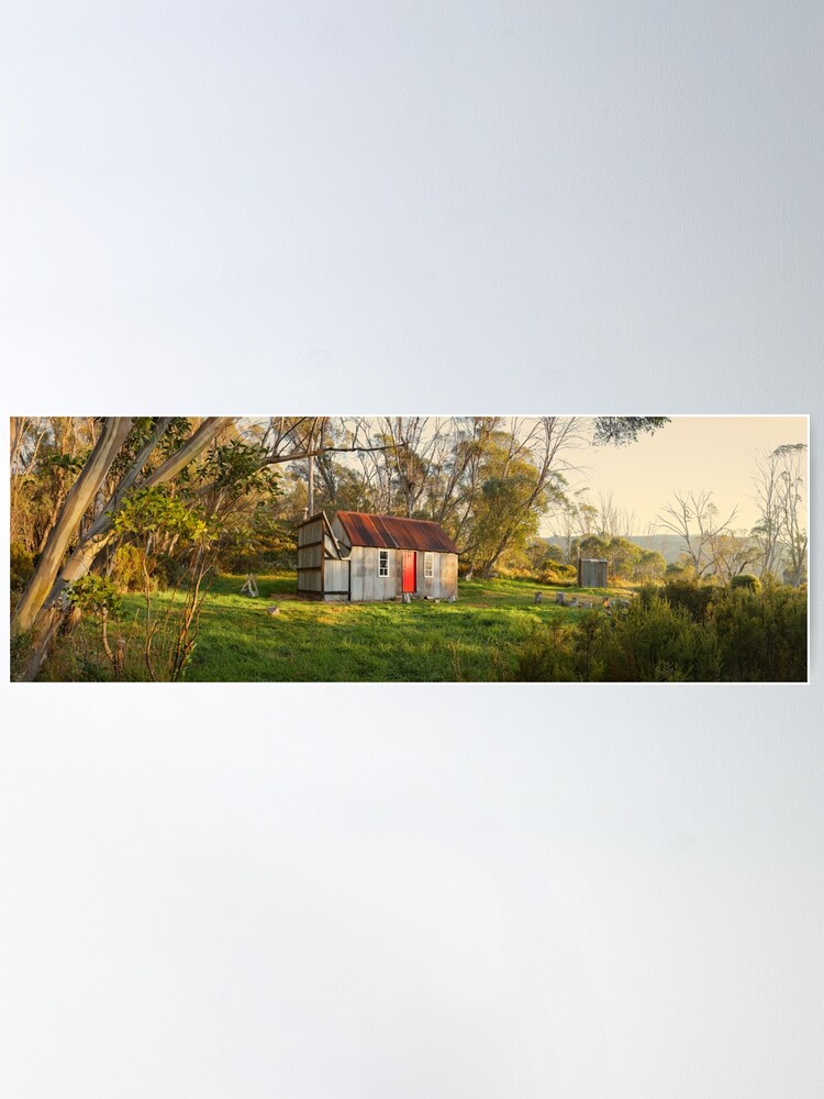 Thumbnail 1 of 3, Poster, Horse Camp Hut, Kosciuszko National Park, New South Wales, Australia designed and sold by Chockstone.
