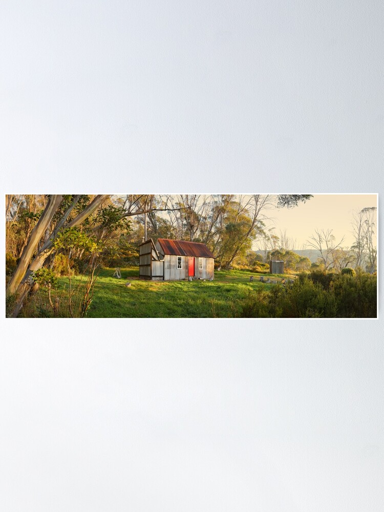 Thumbnail 1 of 3, Poster, Horse Camp Hut, Kosciuszko National Park, New South Wales, Australia designed and sold by Chockstone.