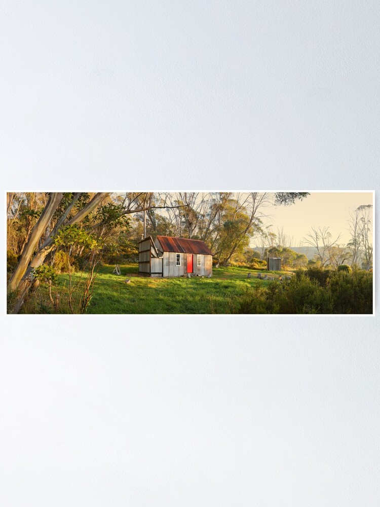 Thumbnail 1 of 3, Poster, Horse Camp Hut, Kosciuszko National Park, New South Wales, Australia designed and sold by Chockstone.