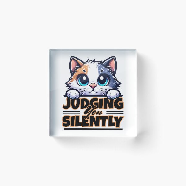 Item preview, Judging You Silently Cat designed and sold by Studio Bankai.