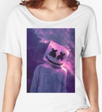 Marshmello Galaxy Purple Women's Relaxed Fit T-Shirt