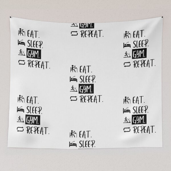 Item preview, Eat Sleep Gym Repeat designed and sold by Williams Designz.