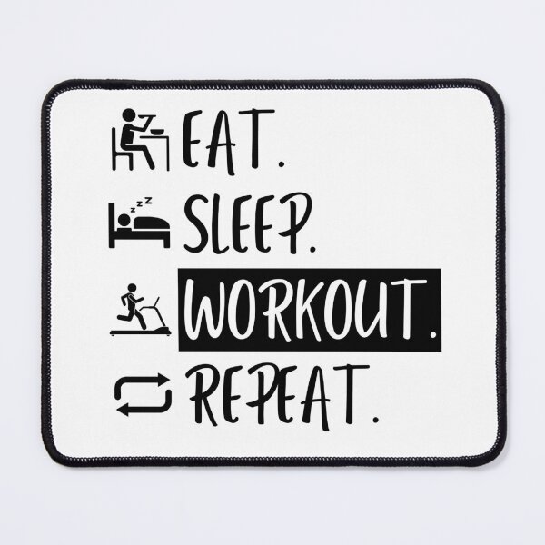 Item preview, Eat Sleep Workout Repeat designed and sold by Williams Designz.
