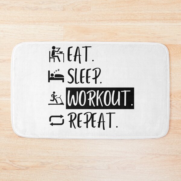 Item preview, Eat Sleep Workout Repeat designed and sold by Williams Designz.